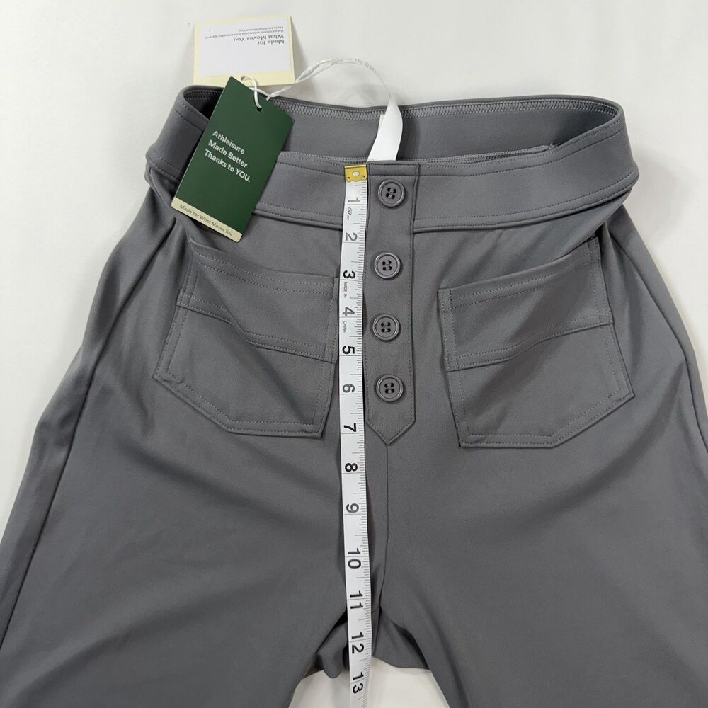Halara DayStretch High Waisted Pockets Straight Leg Casual Pants Size XS Gray - Picture 5 of 9